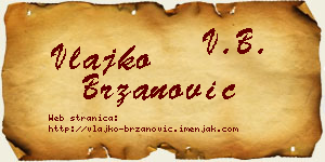 Vlajko Brzanović vizit kartica
